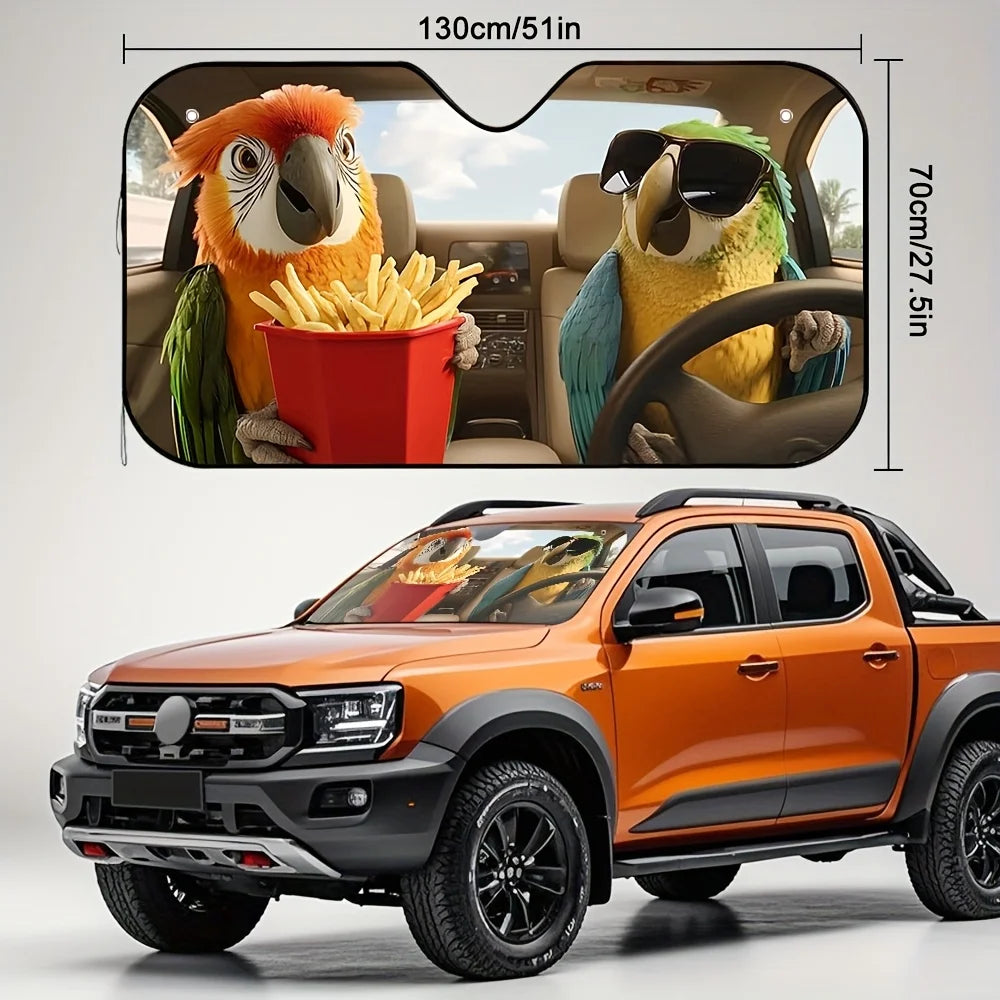 Parrot Car Sun Visor – Fun Road Trip Car Accessory Car Visor Accessory HIP
