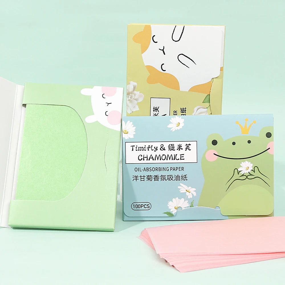 Oil Absorbing Paper Tissue Makeup Cleansing Oil Blotting Sheet Face Paper Absorbent Oil Control Face Cleanser Cotton Pads HIP