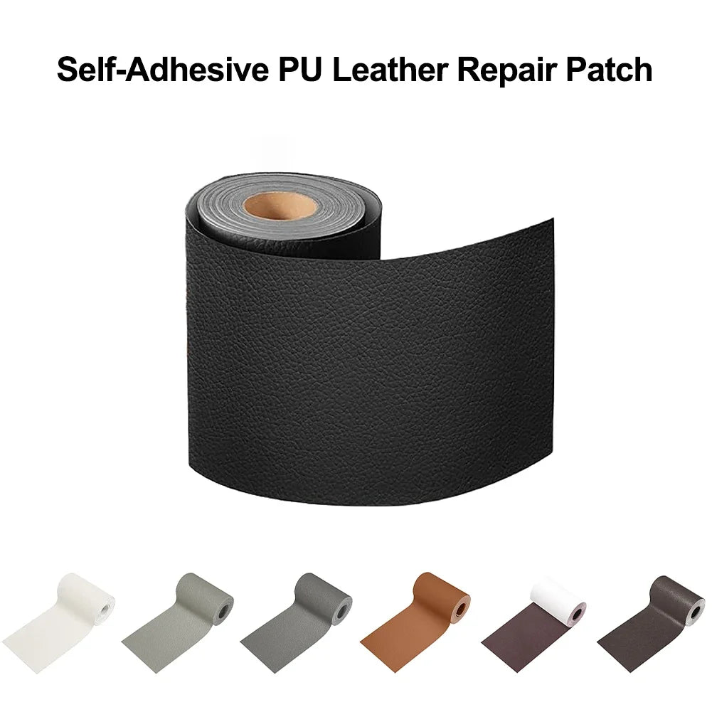 Waterproof Self-adhesive Leather Repair Tape Multi-color Leather Repair Patch for Sofa Furniture Car Seats Office Chairs Scratch HIP
