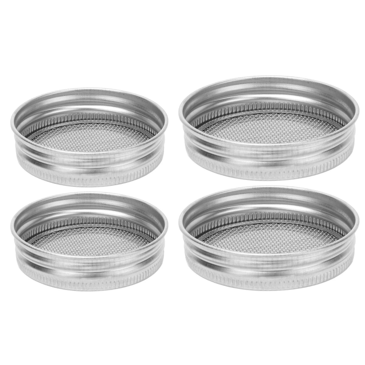 2Pcs Seed Sprouting Jar Filter Lids Stainless Steel Germination Accessory for Regular Mouth Jars HIP