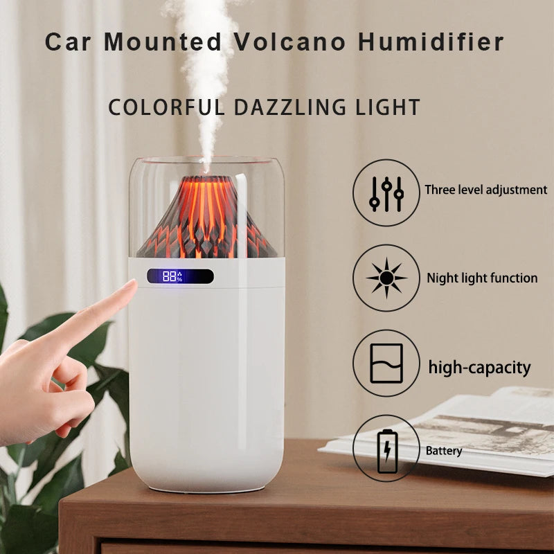 Volcano Mini USB Humidifier | Aromatherapy & Night Light Mini USB Humidifier HIP