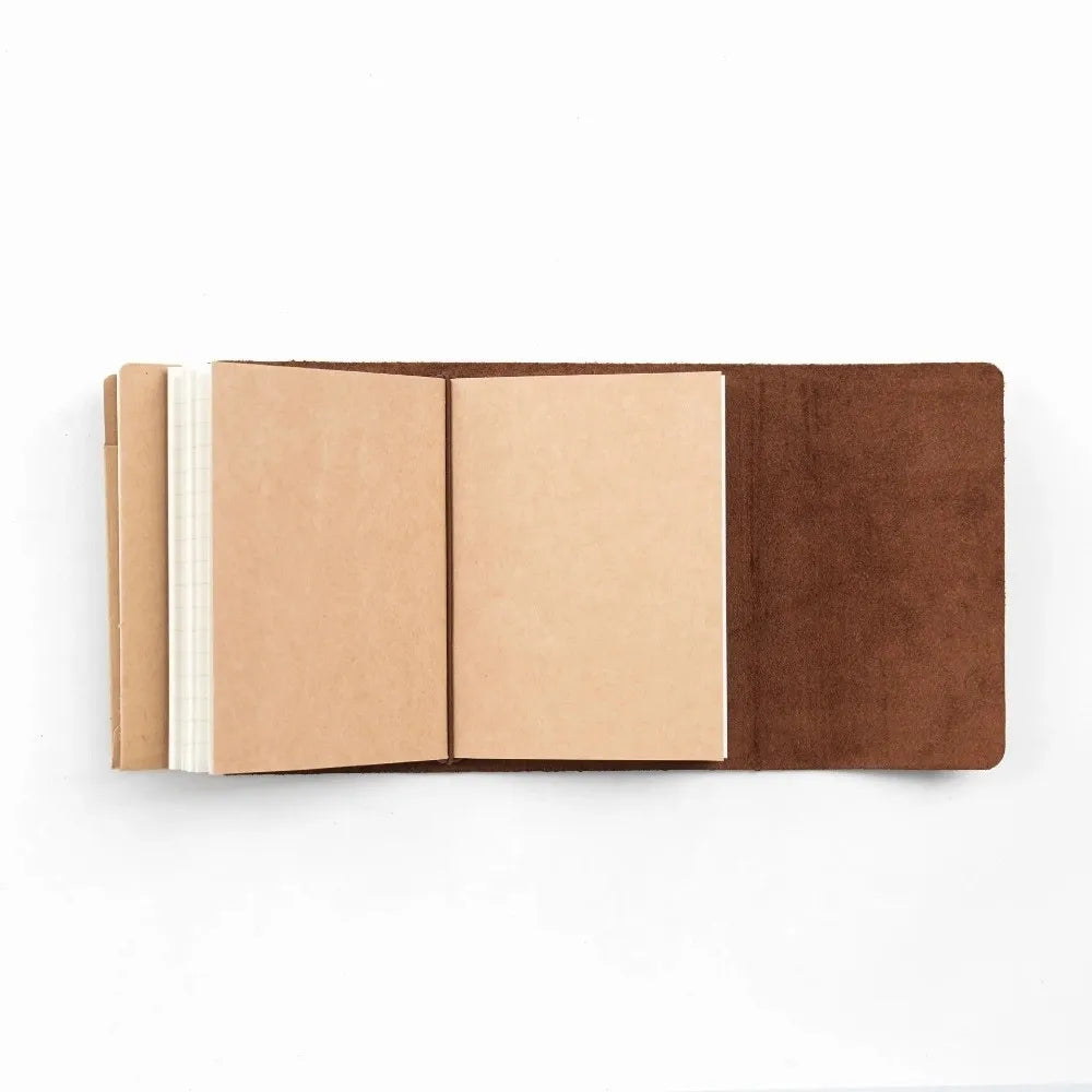 Handmade Genuine Leather Retro Travel Notebook – Refillable Leather Travel Notebook HIP