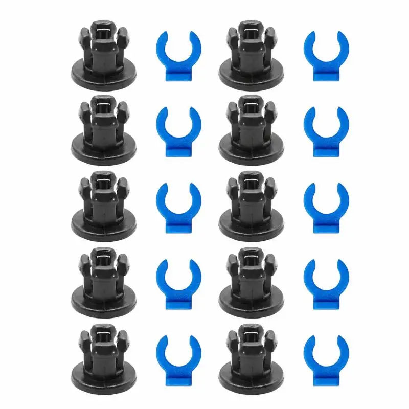 Bowden Tube Collet & Clamp Clip Set – 3D Printer 1.75mm 3D Printer Accessory HIP 10sets No plug