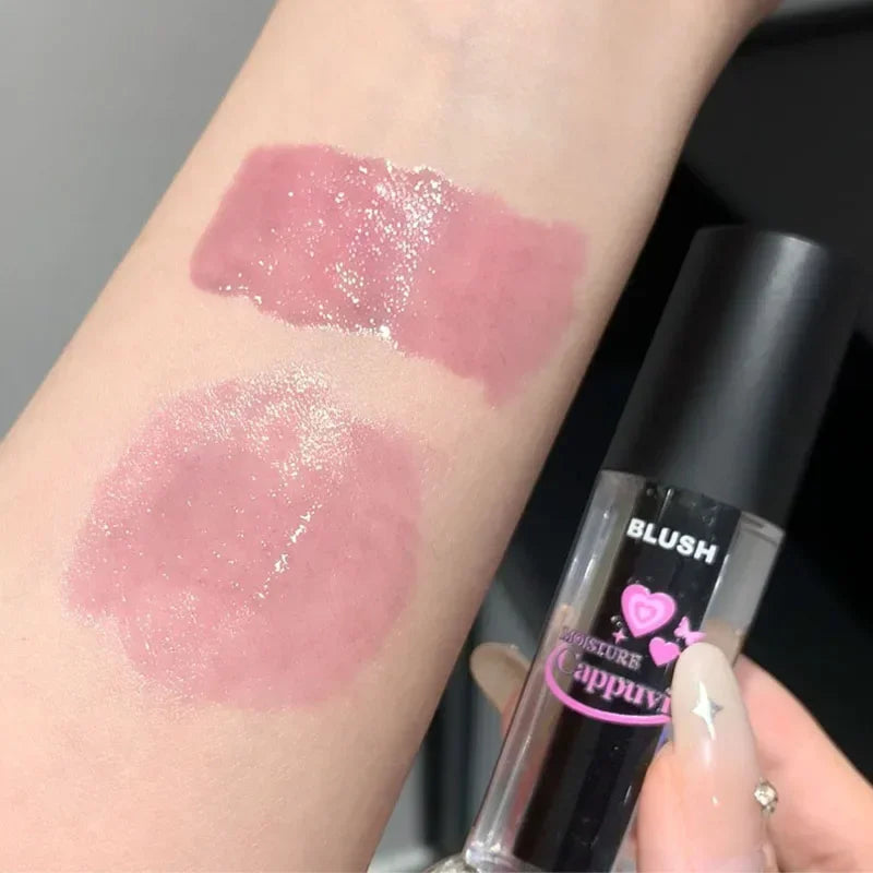 Black Liquid Color Changing Blush Lip Eye Cheek Tint Crystal Moisturizing Rose Pink Blusher Transparent Chang Gel Rouge Cream HIP