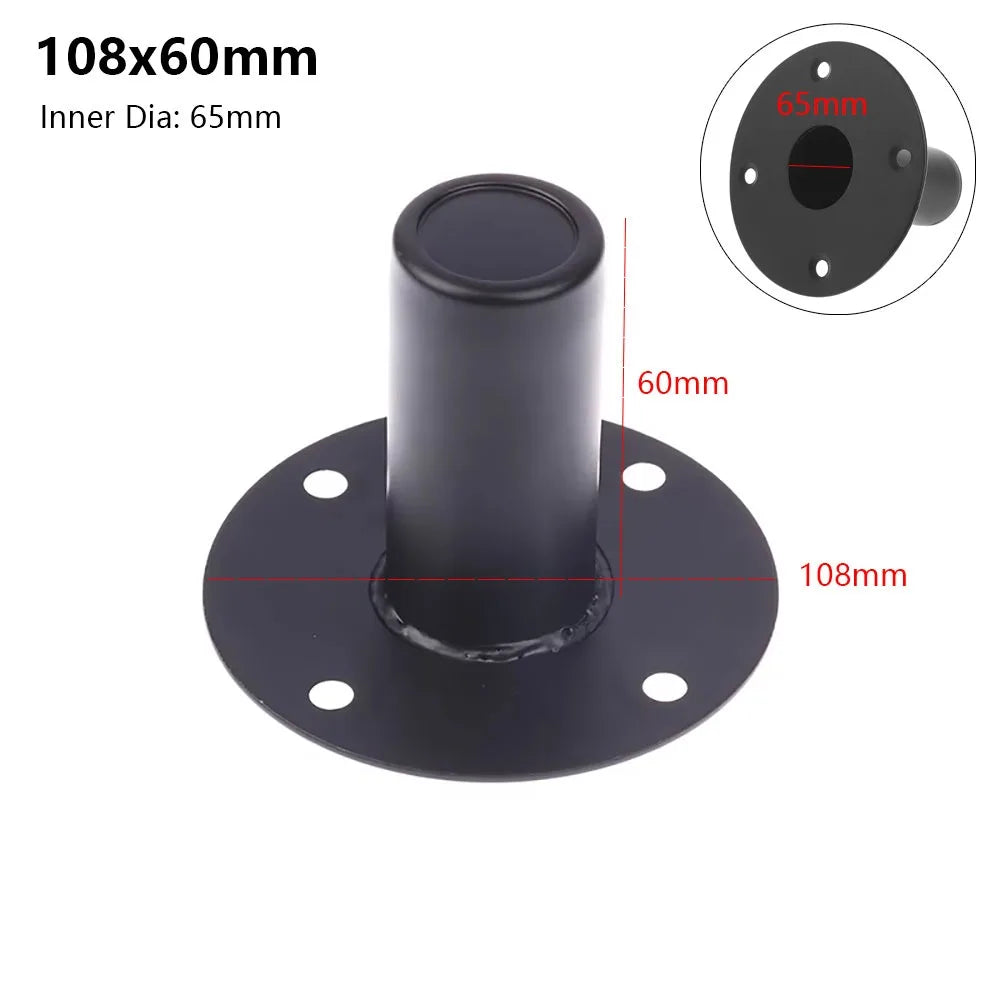 Metal Speaker Stand Base Tray with Screw Holes – Pro Mount Speaker Mount Stand HIP 108x60mm