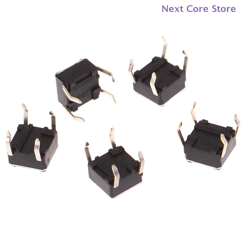 5-Pack Tactile Micro Switch Push Buttons for Mouse Repair Mouse Micro Switch HIP