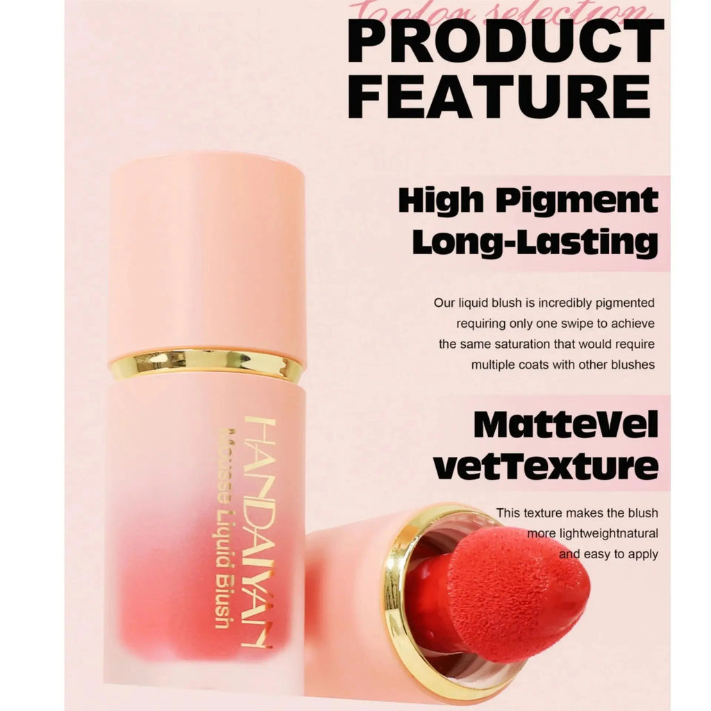 HANDAIYAN Velvet Liquid Blush – Matte Long-Lasting Cheek Color Liquid Blush HIP