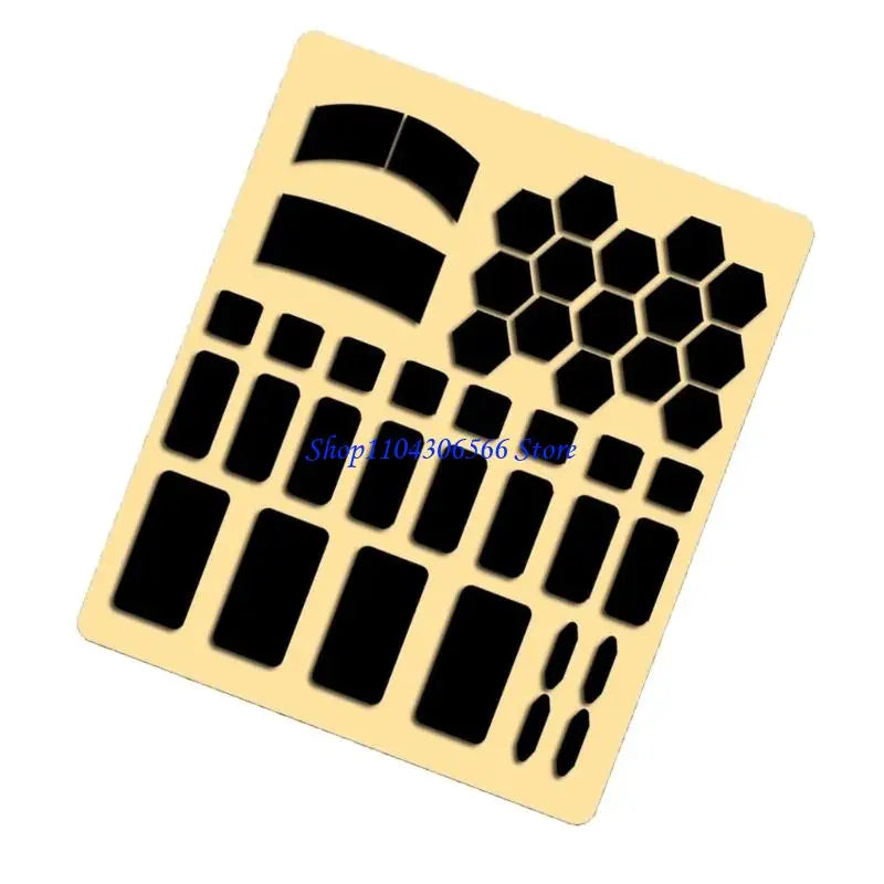 42-Piece Silicone Anti-Slip Grip Pads for Keyboard & Mouse Keyboard & Mouse Pads HIP Black CN