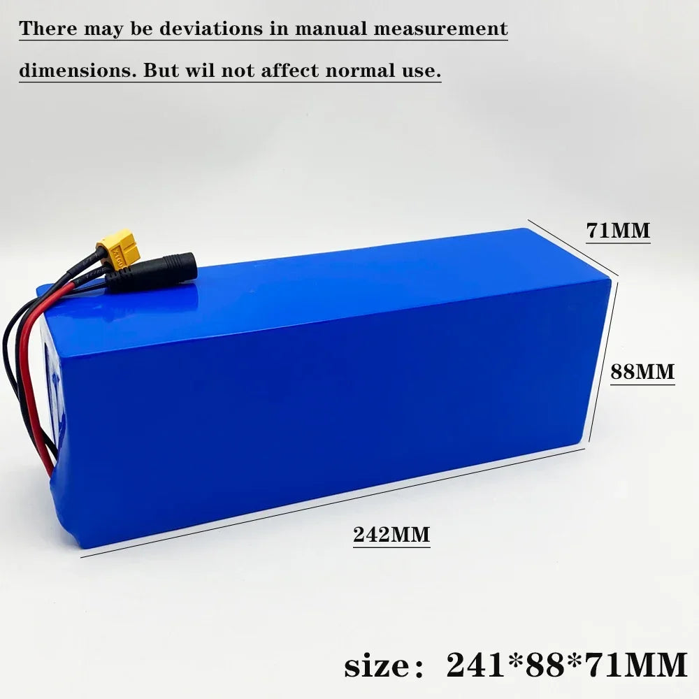 48V 15Ah Lithium-Ion Battery Pack 13S4P BMS – Electric Scooter E-Scooter Battery Pack HIP