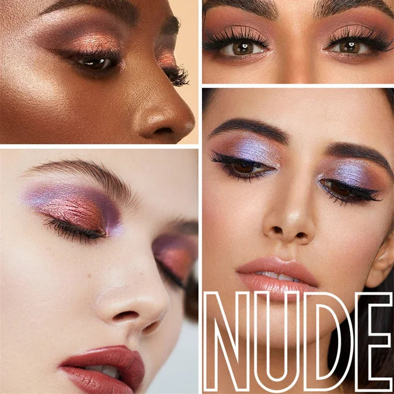 9 Colors Nude Eyeshadow Powder Makeup Palette Matte Shimmer Eye Pigmented Powder Make Up New Warm Earth Color Eyeshadow HIP