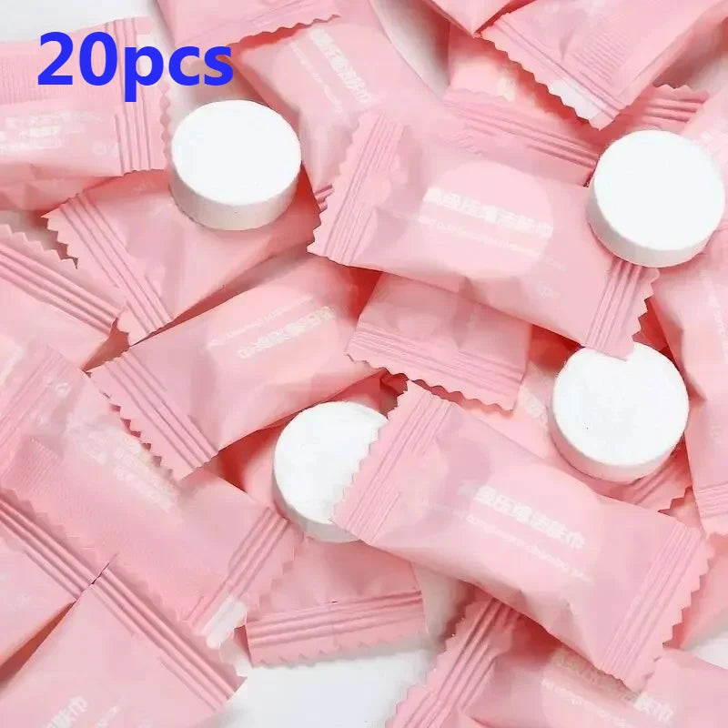 50/100pcs Disposable Compressed Cotton Travel Face Towels Disposable Face Towels HIP C648-20pcs