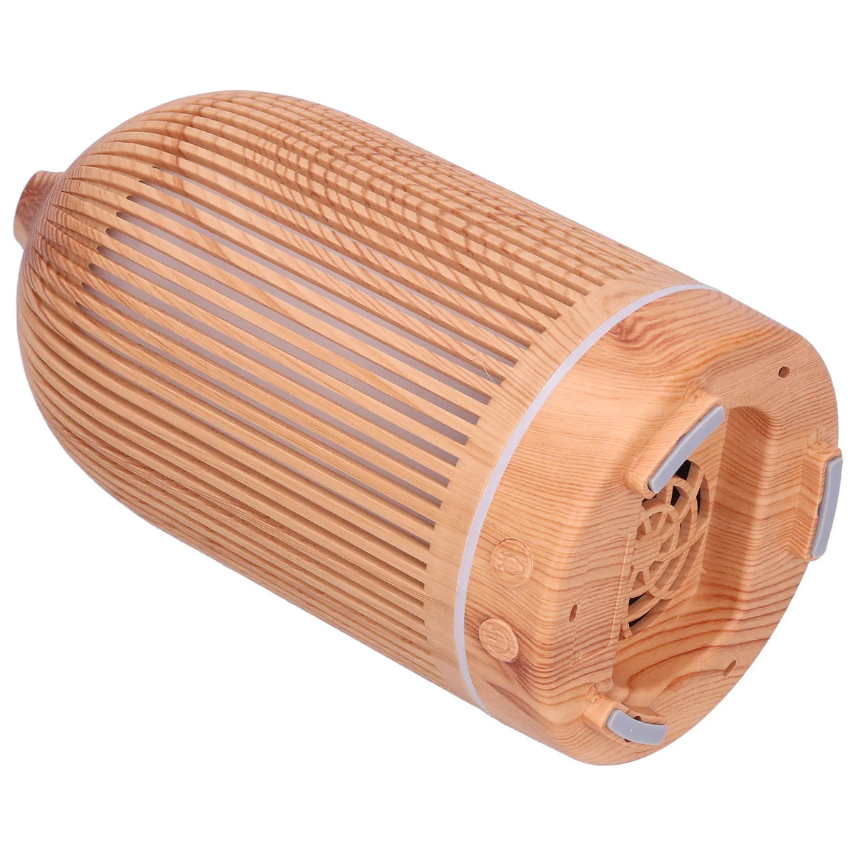 200ml Mini Hollow Humidifier with Night Light USB Powered Diffuser 5V Light Wood Grain Desktop Humidifier Humidifying Tool HIP