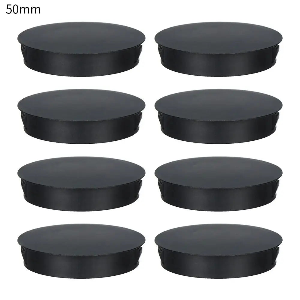 8-Pack Round Plastic Hole Plugs – Floor & Furniture Caps Furniture Hole Plug Caps HIP 50mm