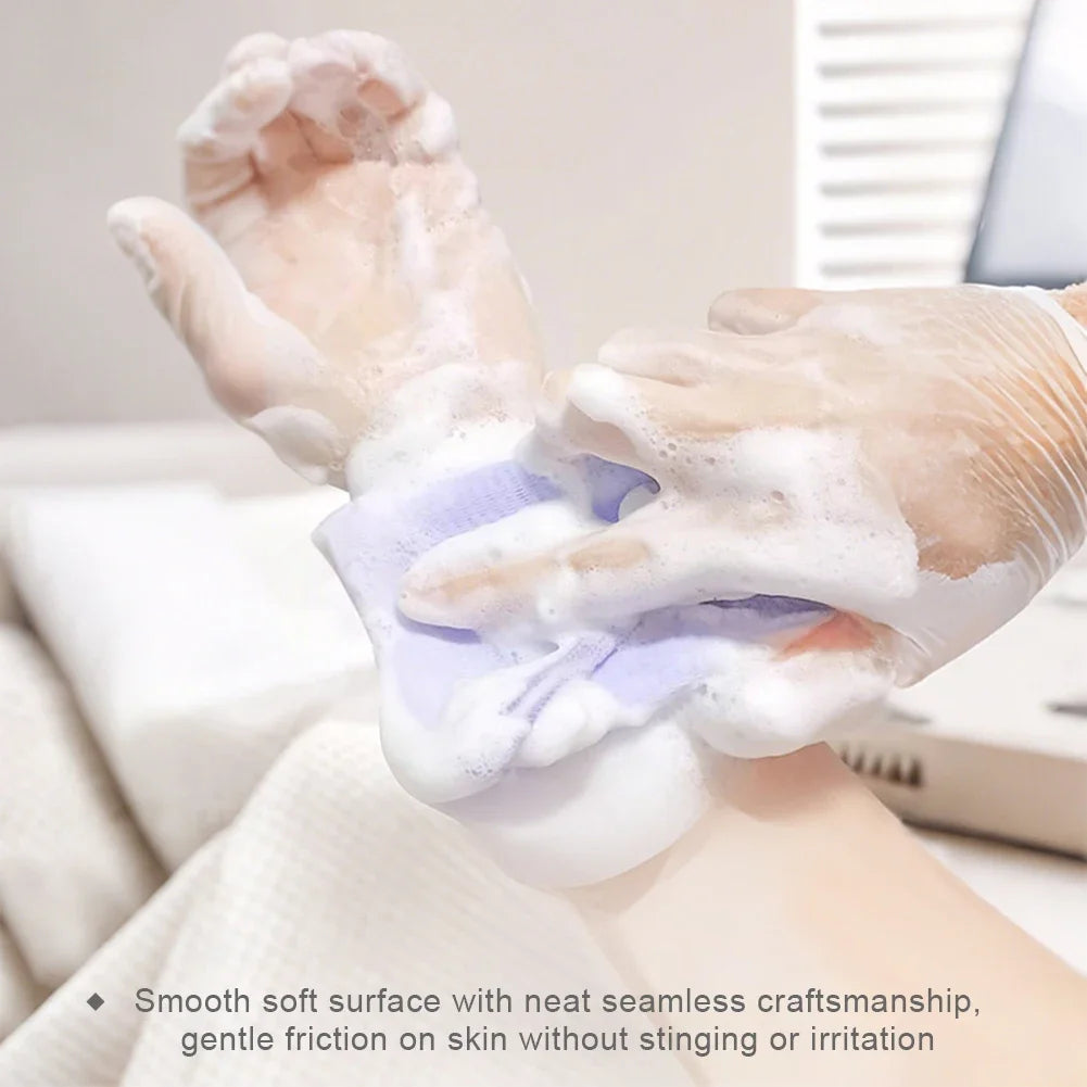 Mesh Shower Bubble Foam Net High Elasticity Mesh Soap Foaming Bag for Shower Gel Shampoo Foaming Mesh HIP