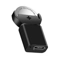 USB-C Coin Cell Charger – LIR2032 LIR2025 ML2032 CR2032 Battery Charger Adapter HIP black