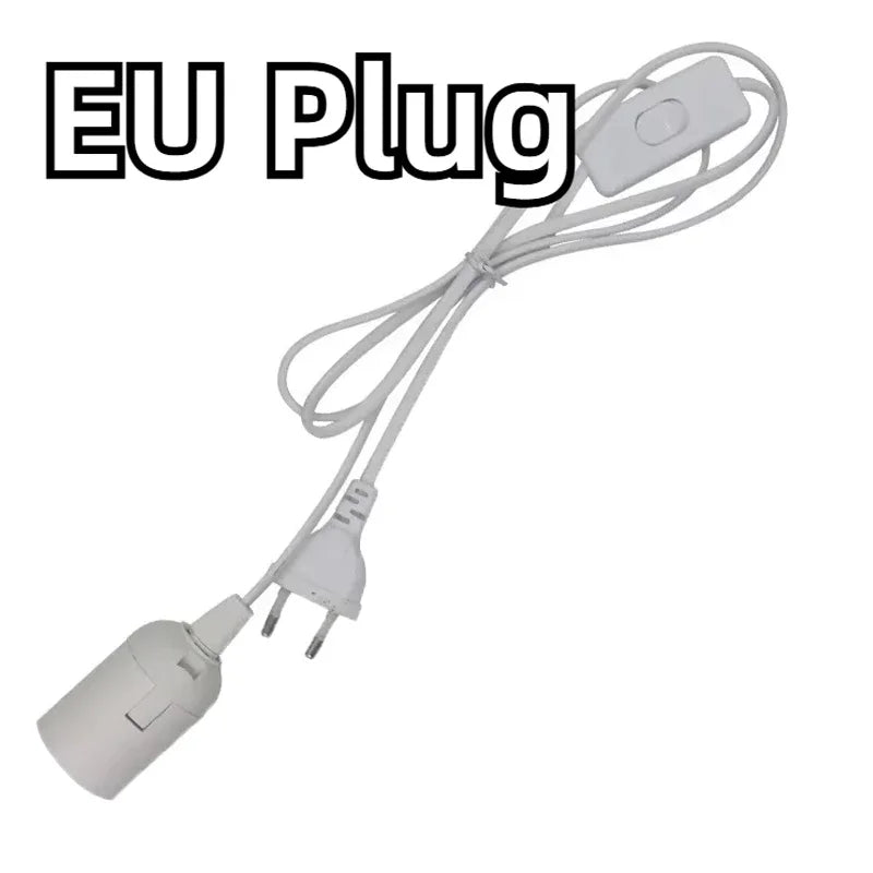 E27 Pendant Lamp Holder 1.8m Cord with EU Plug & Switch Pendant Lamp Socket HIP