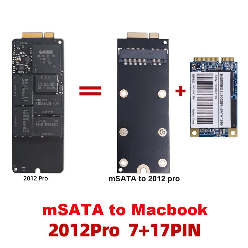 M.2 NGFF to 7+17 Pin SSD Adapter – 2012 MacBook Pro SSD Adapter Card HIP