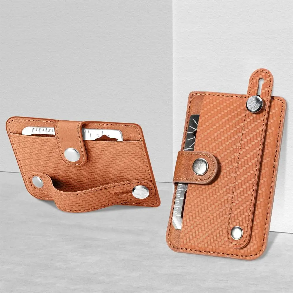 Adhesive Phone Card Holder Wallet & Stand – PU Leather Phone Card Holder HIP