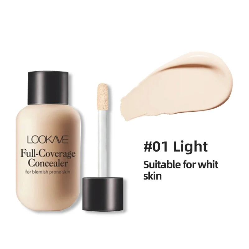 LAIKOU BB Cream 18 Hour Longlasting Liquid Foundation Waterproof Anti-acne Marks Flawless Natural Face Base Makeup Moisturize HIP 01
