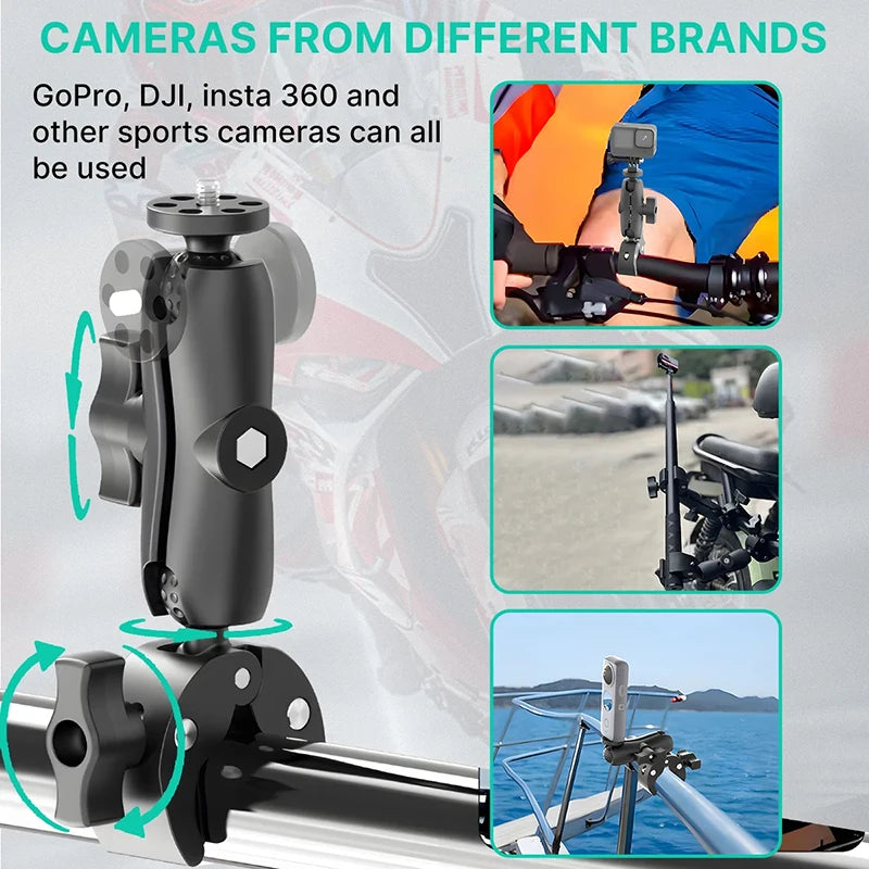 Handlebar Mount Bracket for Insta360 X4 X3 & GoPro 12 11 Camera Handlebar Mount HIP