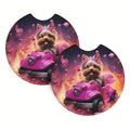Dog-Themed Anti-Slip Car Cup Holder Coasters – 2-Pack EVA Car Cup Holder Coaster HIP 1 Other