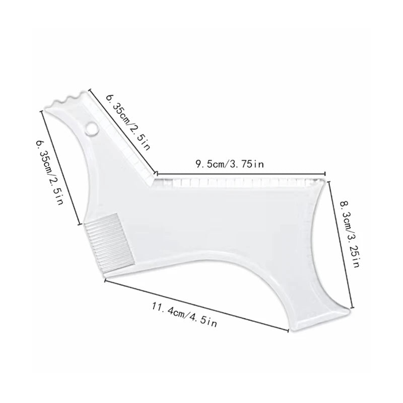 Men's Beard Shaping Template Comb Set – 1, 2 or 3 Pc Beard Shaping Tool HIP