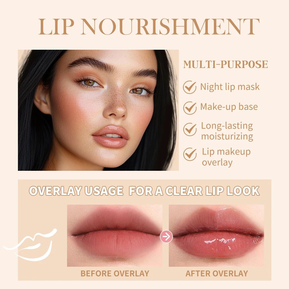 Moisturizing Lip Butter Balm 4 Counts/set Hydrating Lip Balm Plumping Lip Oil Lip Stick Glossy Lip Glaze Stick Plumping Lip Cosm HIP