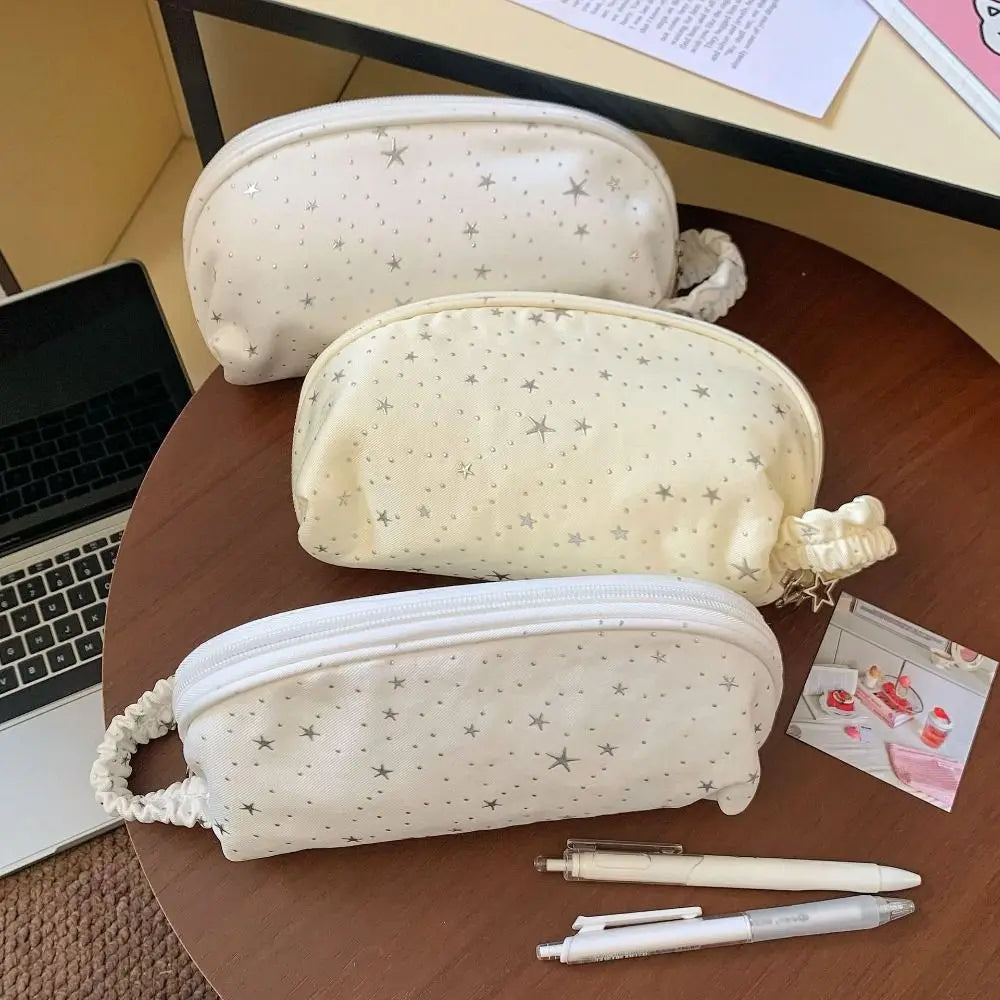 Shell-Shape Star Polka Dot Pencil Case – Large Capacity Pencil Case HIP