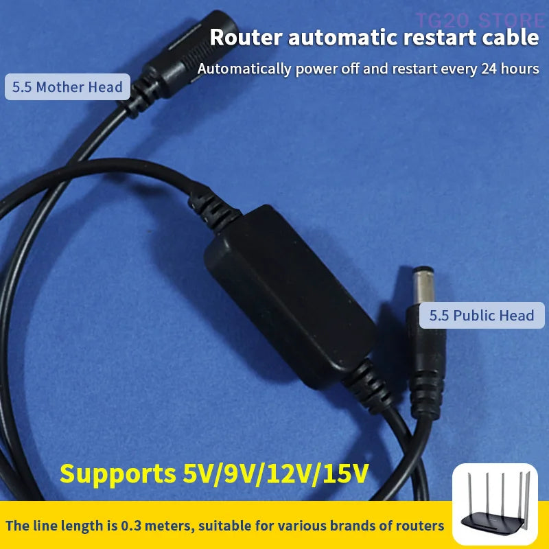 DC 5V–15V 24H Auto WiFi Router Rebooter Timing Module Router Timer Module HIP
