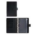 A6 Cash Budget Planner Binder | PU Leather & Zipper Envelopes Budget Planner Binder HIP Black