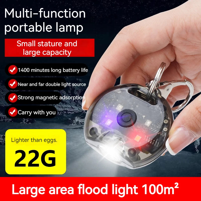 ESMARTER EDC Mini Keychain LED Flashlight – Rechargeable Keychain LED Flashlight HIP