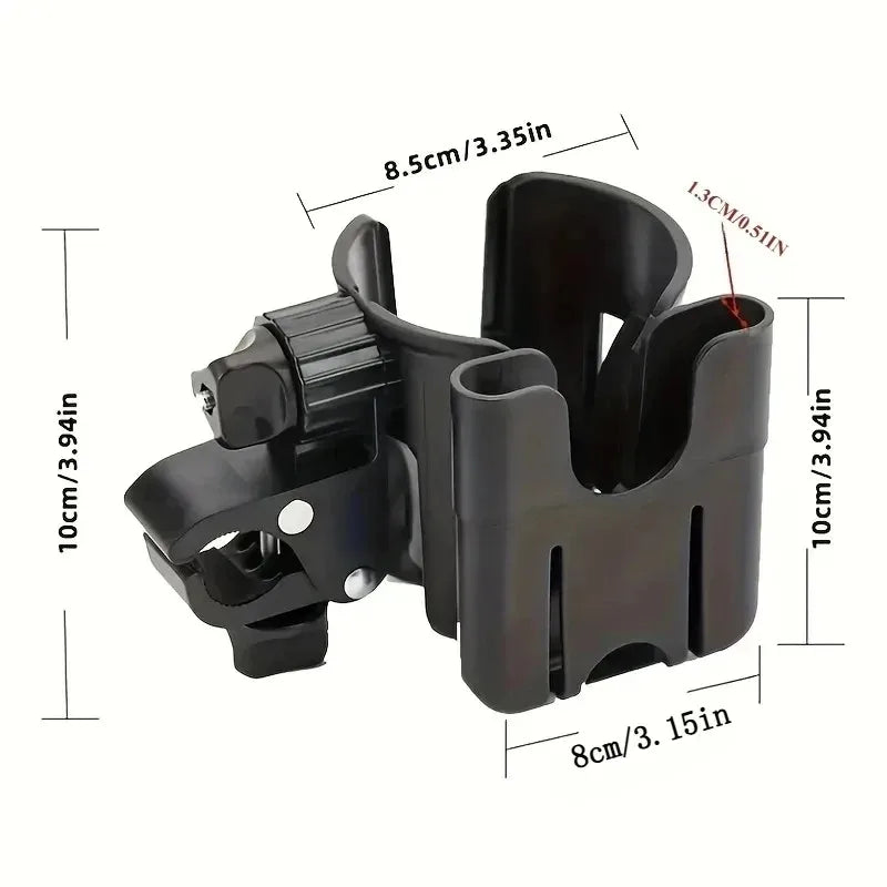 360° Rotating Phone & Cup Holder for Baby Stroller | Adjustable Stroller Cup Holder HIP