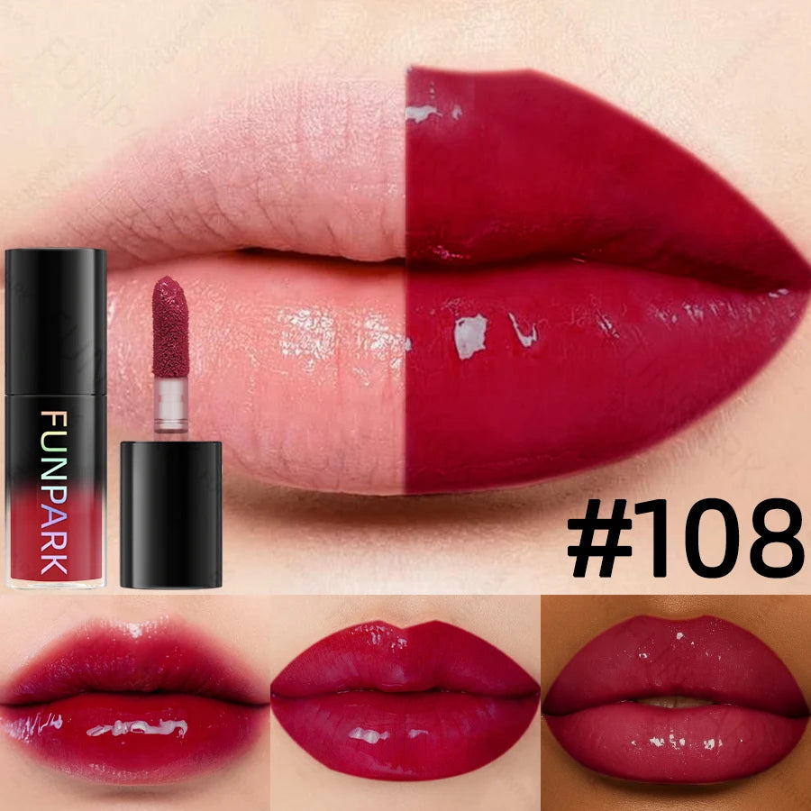 1PC Moisturizing Lip Gloss 15 Color Lip Blam Lip Oil for Lips Long Lasting Liquid Pink Red Makeup Gifts Lip Glaze High Pigment HIP 108