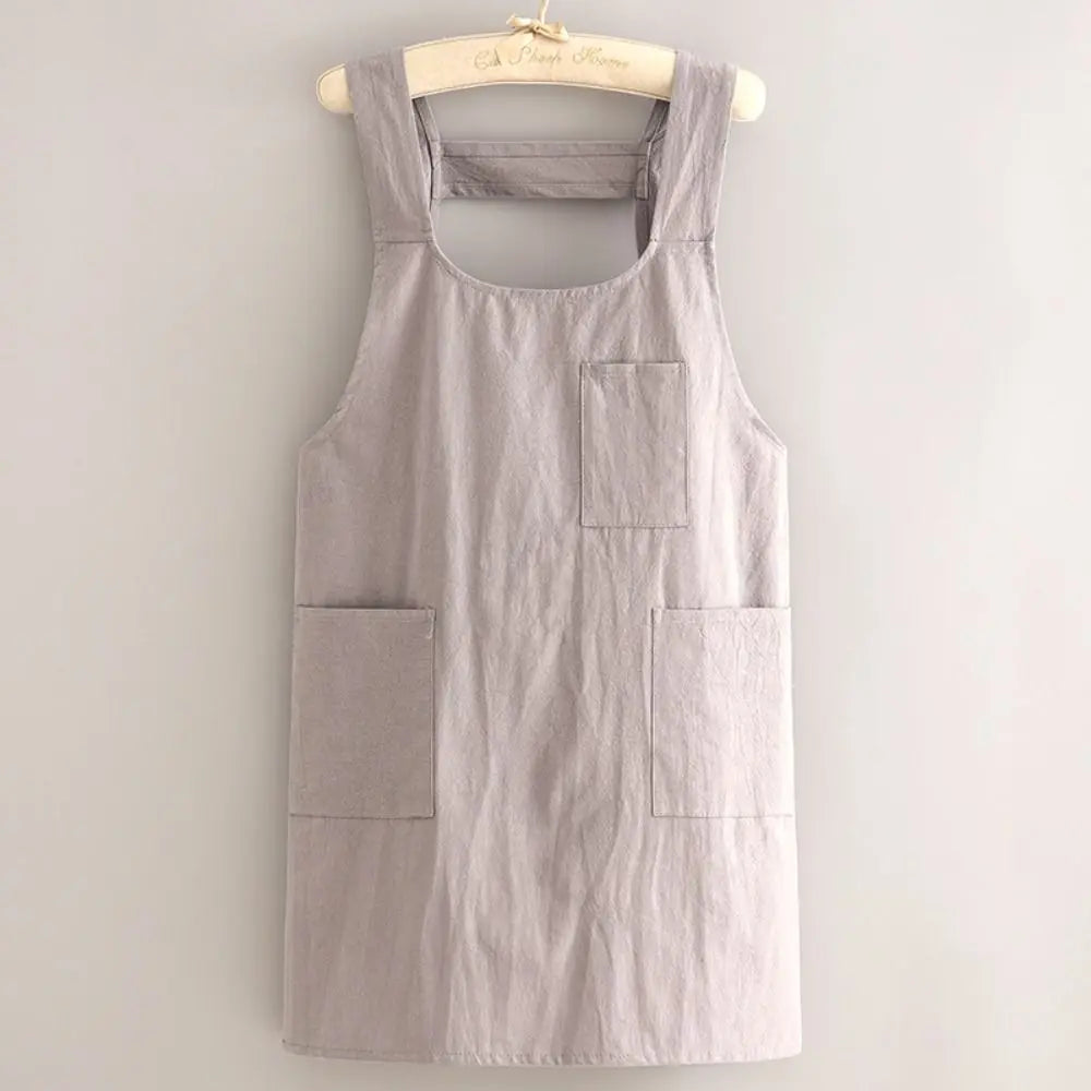 Cotton Waist Apron – Breathable, Soft & Stain-Resistant Kitchen Waist Apron HIP gray-horizontal