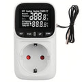 Digital Thermostat Socket EU Plug – Timer & Sensor Probe Temperature Controller Socket HIP White
