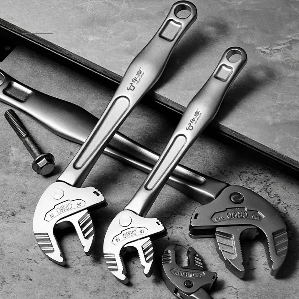 Heavy-Duty Chromium-Molybdenum Crab Claw Adjustable Wrench Adjustable Wrench HIP