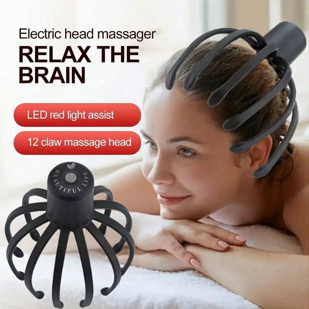 Electric Octopus Head Massager – Rechargeable Scalp Tool Electric Scalp Massager HIP