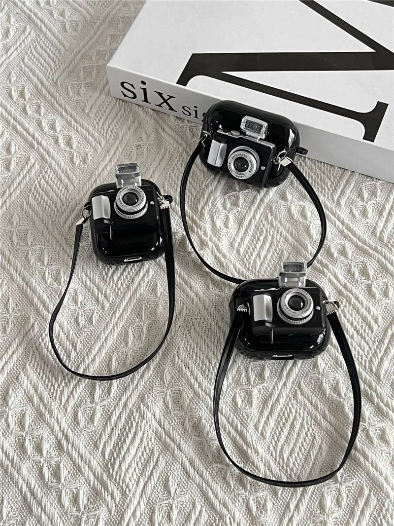Vintage Camera AirPods Pro Case Glowing Cover & Lanyard AirPods Case Cover HIP