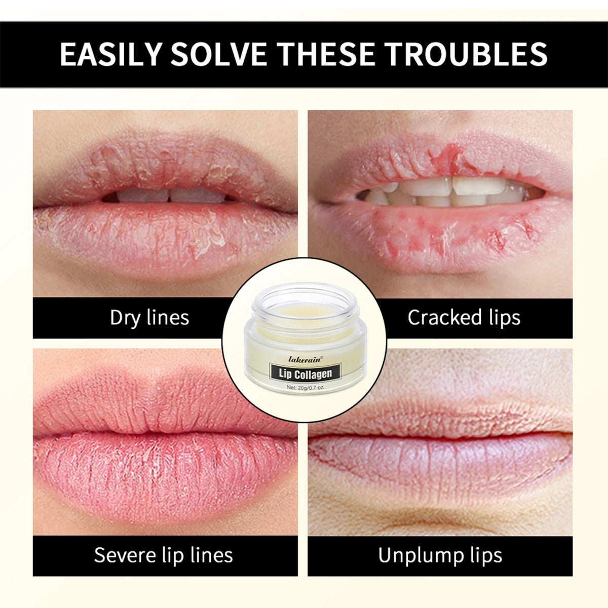 Lip Collagen Collagen Lip Mask Lip Balm To Moisturizes Dry Lips Smooths Fine Lines, Deep Hydrates Lip Moisturizer For Exfoliatin HIP