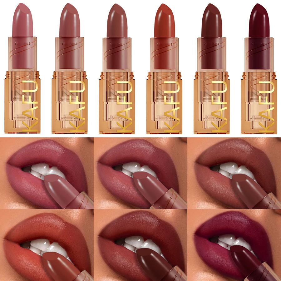 14-color Matte Lipstick Red Lip Stick Waterproof Sexy Korean Makeup Lip Tint Brown Pink Lip Cosmetic Long Lasting Lip Gloss HIP