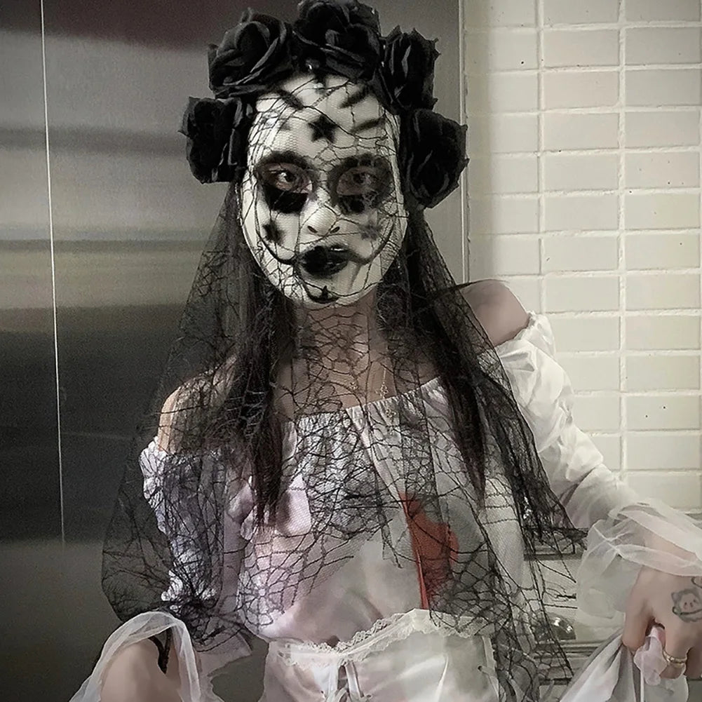 New Halloween Terror Mask Mexican Day of the Dead Makeup Ball Mask cosplay Performance Carnival Party Halloween Decoration HIP