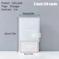 Photo Album 80/160 Slots Crystal PVC Photocard Holder 3–7 Inch Photo Card Album HIP 3 Inch 120 Cards