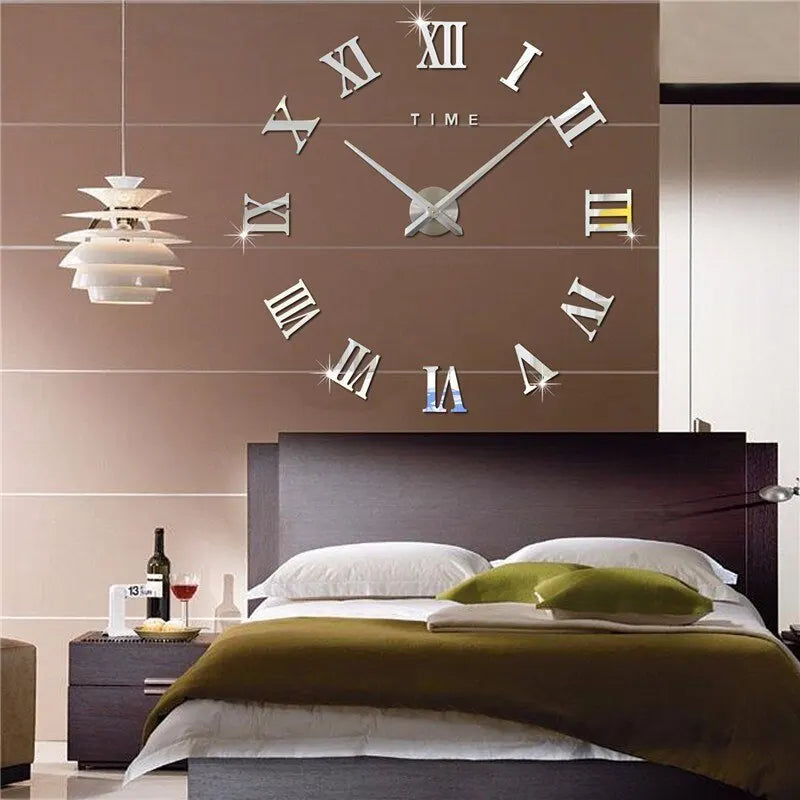 3D Frameless DIY Wall Clock – Modern Acrylic Home Decor DIY Wall Clock HIP