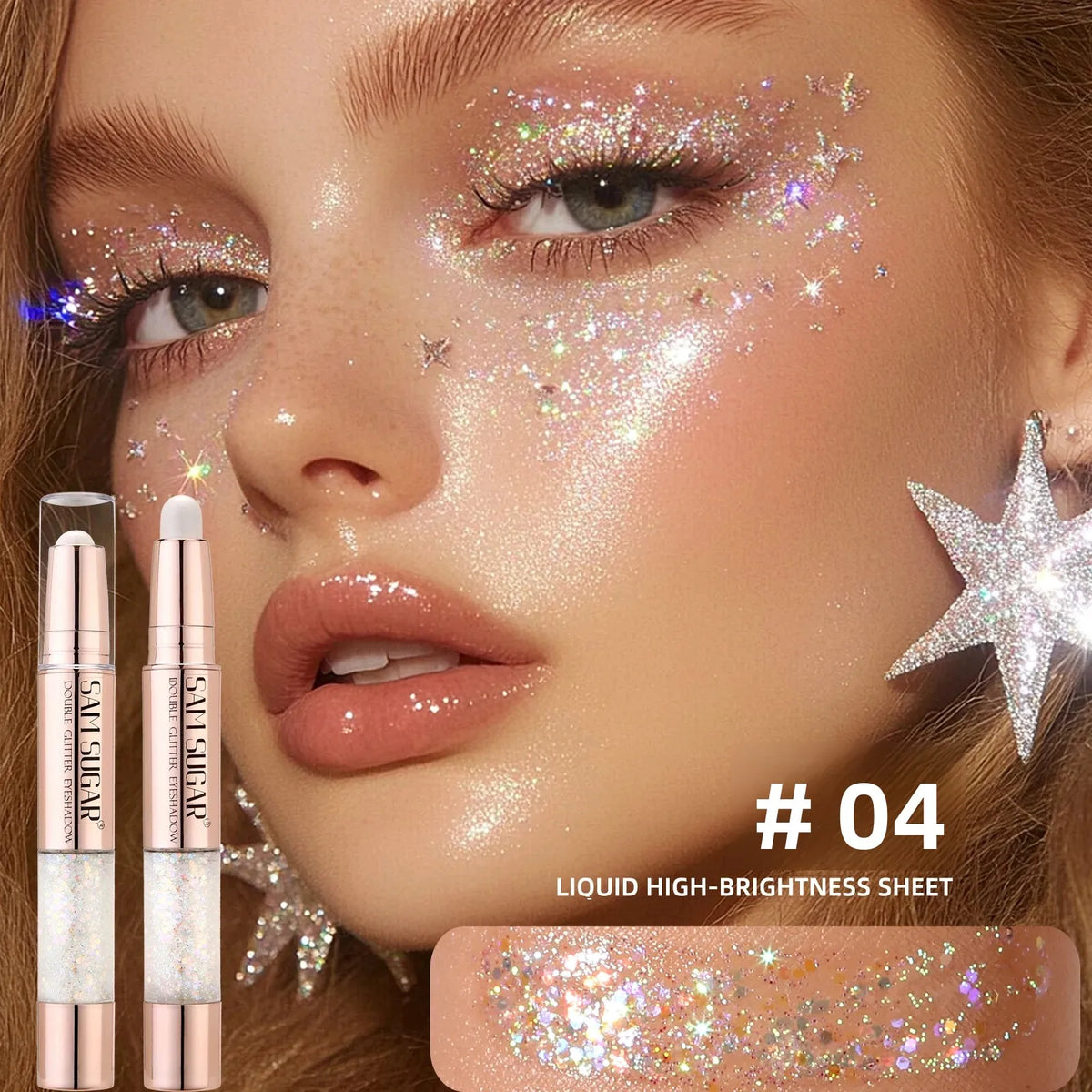 SAM SUGAR 3-in-1 Eyeshadow Highlighter Blush Stick | Waterproof Eyeshadow Highlighter Stick HIP