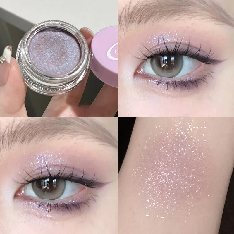 Pearl Glitter Mashed Potatoes Eye Shadow Gel Cream Liquid Highlighter Face Body Diamond Brighten Shimmer Natural Contour Makeup HIP 04