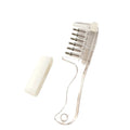 Essential Oil Applicator Comb – Rolling Metal Teeth, 10ml Scalp Applicator Comb HIP White