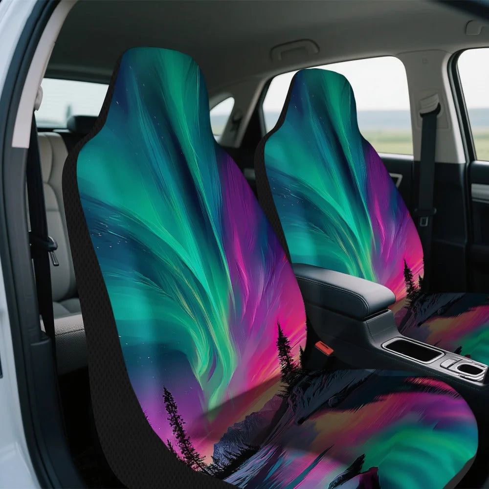 Christmas Aurora Car Seat Covers – Universal Fit, Set of 2 Car Seat Covers HIP