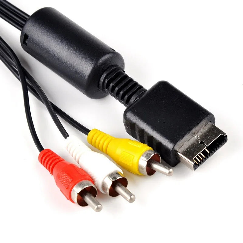 AV Cable for PS1 PS2 PS3 to TV Monitor – RCA Adapter AV Adapter Cable HIP