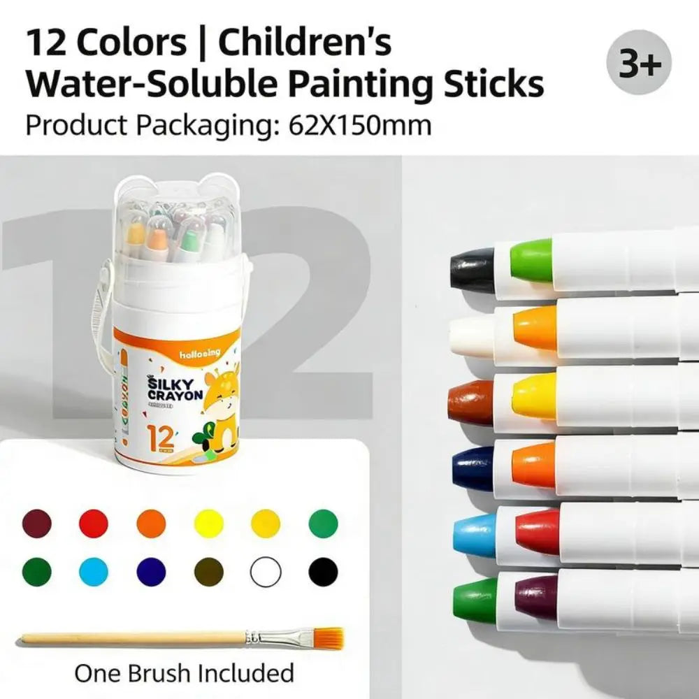 12/24 Color Twist-Up Washable Oil Pastels – Blendable Crayon Set Oil Pastel Crayon Set HIP