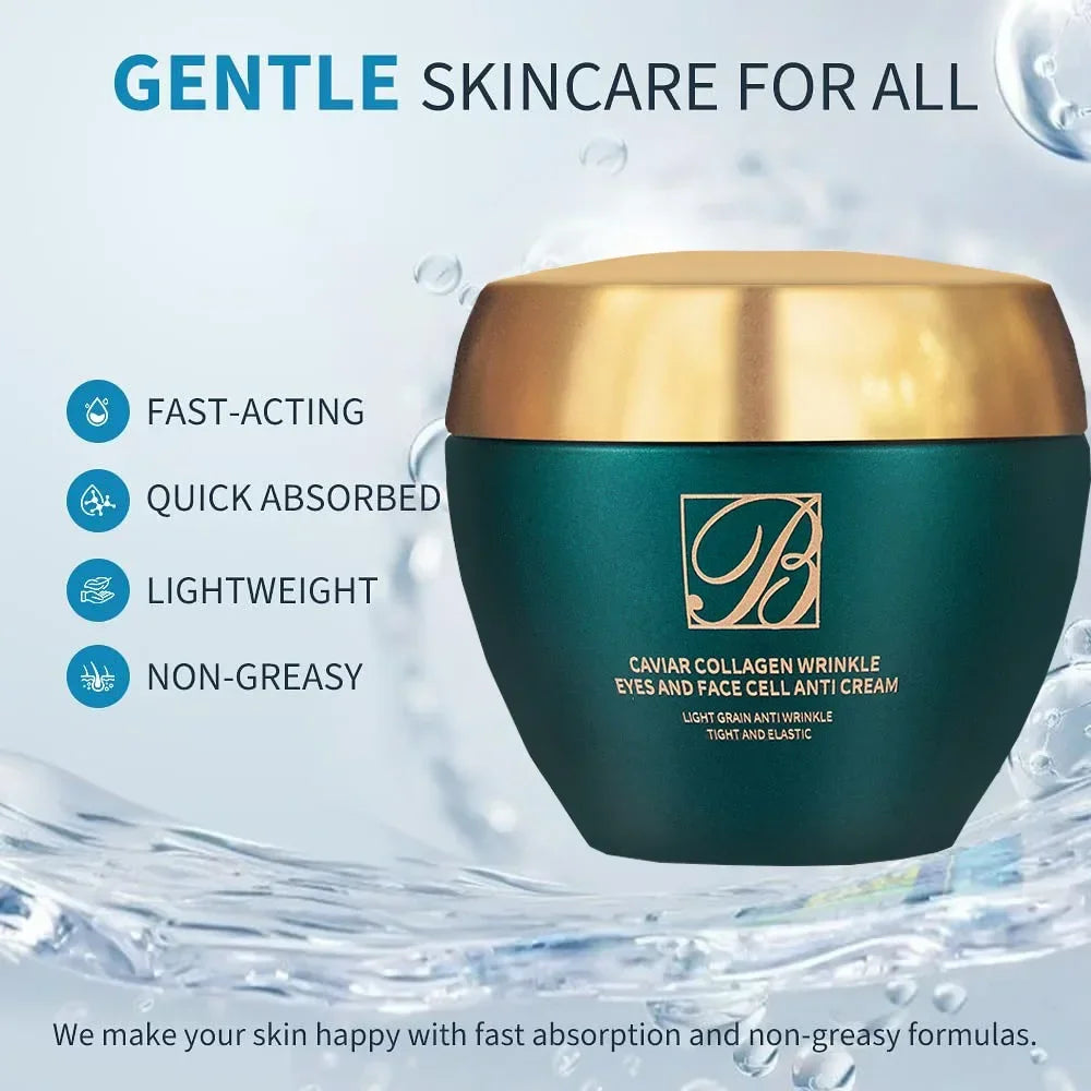 Caviar Collagen Face & Eye Cream – Day & Night Moisturizer Collagen Face Cream HIP